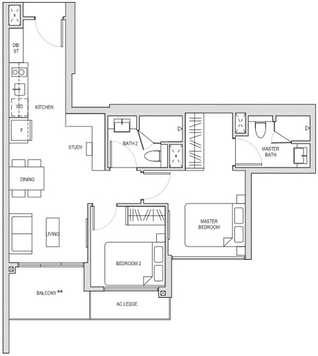 Affinity at Serangoon Singapore Condominium Floor Plan