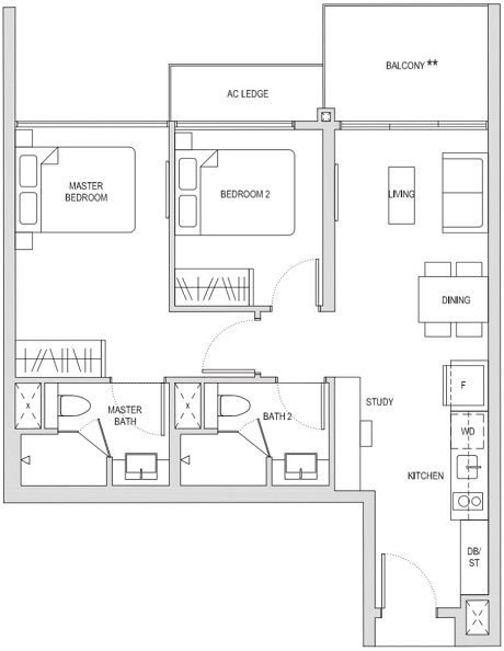 Affinity at Serangoon Singapore Condominium Floor Plan