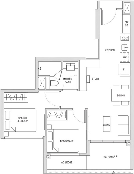 Affinity at Serangoon Singapore Condominium Floor Plan