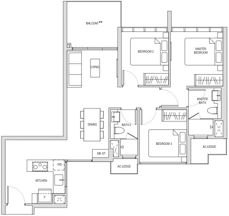 Affinity at Serangoon Singapore Condominium Floor Plan