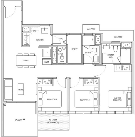 Affinity at Serangoon Singapore Condominium Floor Plan