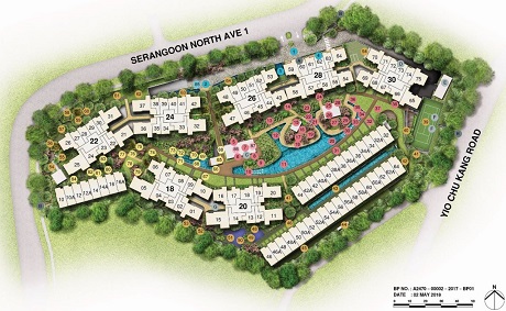 Affinity at Serangoon Site Plan Singapore Condominium