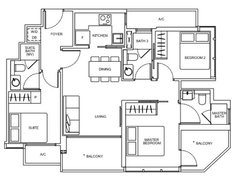 Arena Residences Floor Plan