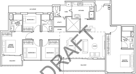 Forest Woods Condo 5 Bedroom Penthouse Floor Plan Forest Woods Condo 5 Bedroom Penthouse Floor Plan