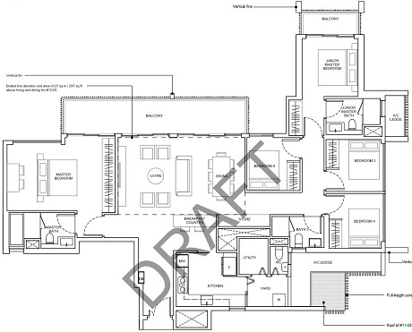Forest Woods Condo 5 Bedroom Penthouse Floor Plan Forest Woods Condo 5 Bedroom Penthouse Floor Plan
