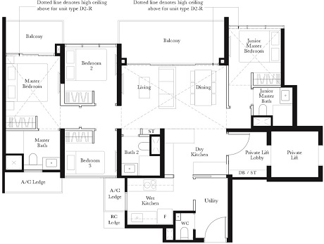 The Garden Residences Floor Plan Singapore Condominium