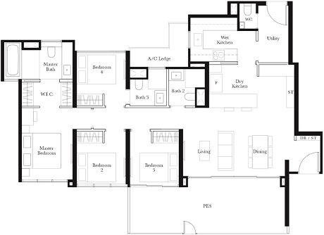 The Garden Residences Floor Plan Singapore Condominium