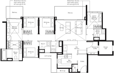 The Garden Residences Floor Plan Singapore Condominium