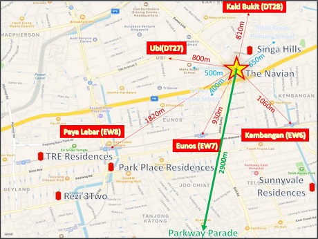 The Navian MRT Location