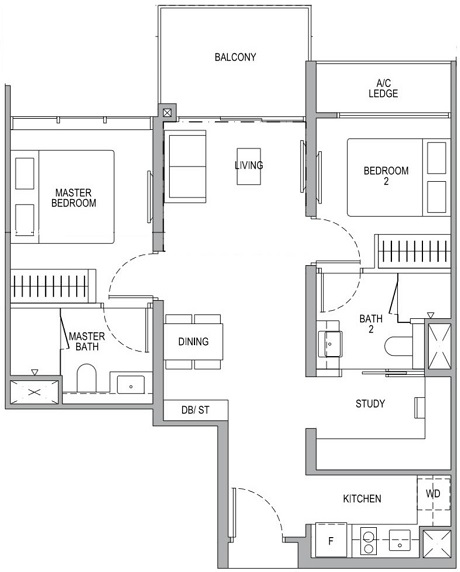 Whistler Grand 2 Bedroom Premium Plus Study