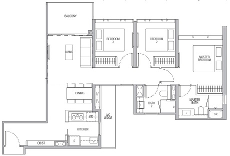 Whistler Grand 3 Bedroom C1